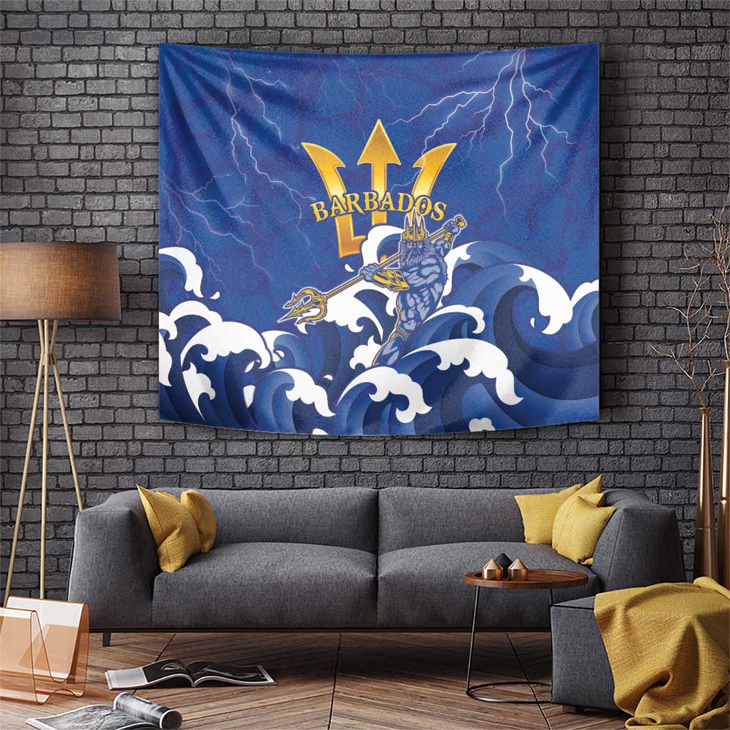 Barbados Tapestry Poseidon Trident
