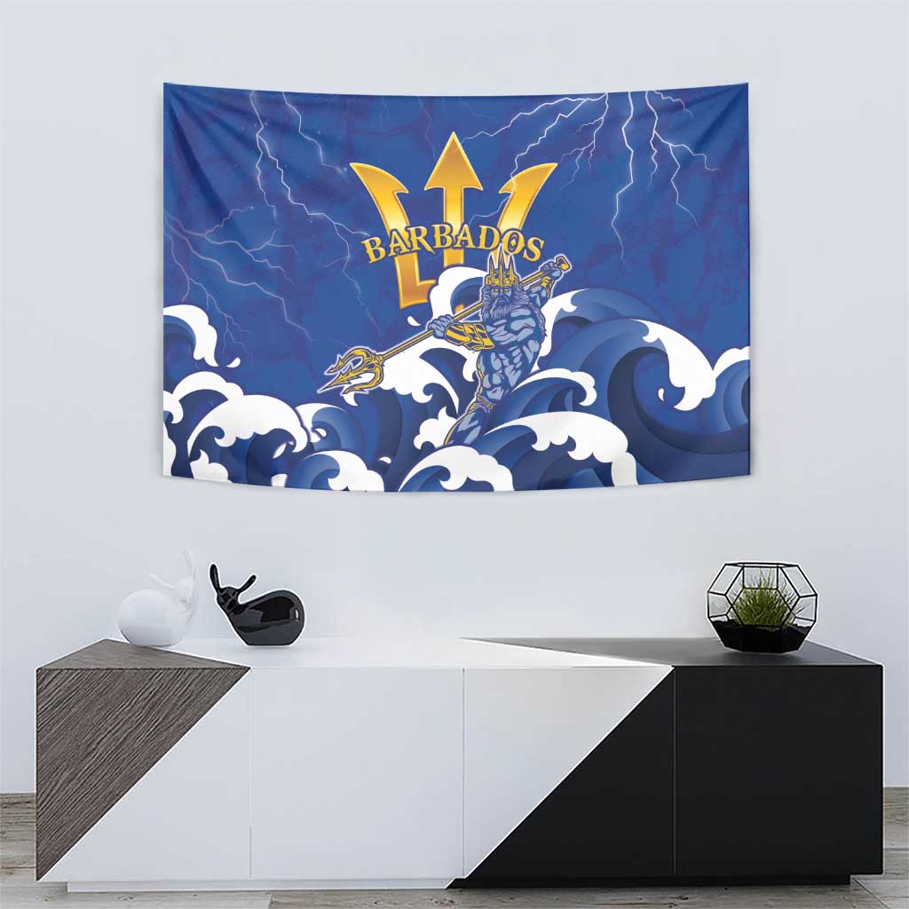 Barbados Tapestry Poseidon Trident