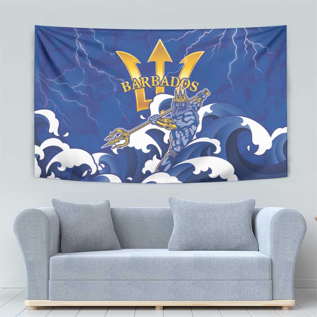 Barbados Tapestry Poseidon Trident