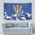 Barbados Tapestry Poseidon Trident