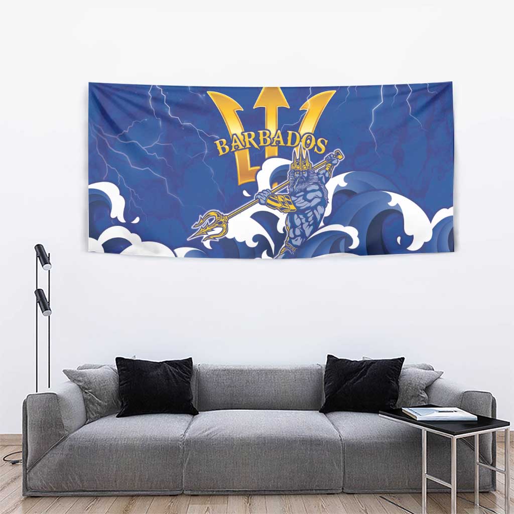 Barbados Tapestry Poseidon Trident
