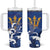 Personalized Barbados Tumbler With Handle Poseidon Trident