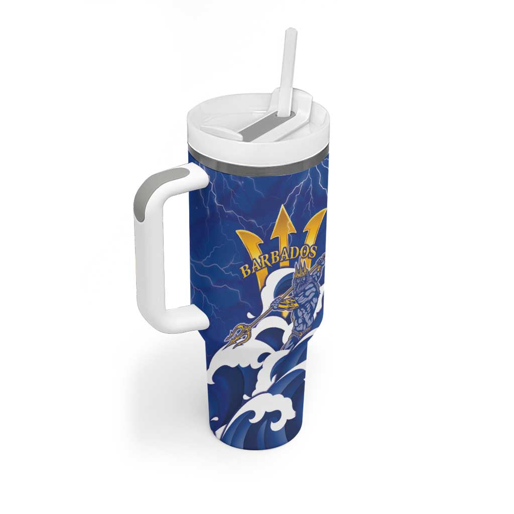 Personalized Barbados Tumbler With Handle Poseidon Trident