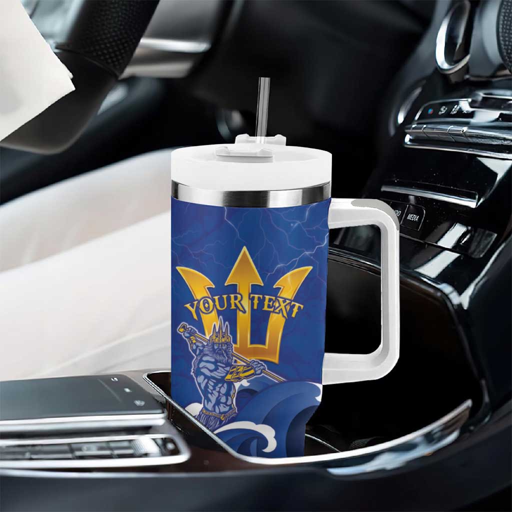 Personalized Barbados Tumbler With Handle Poseidon Trident
