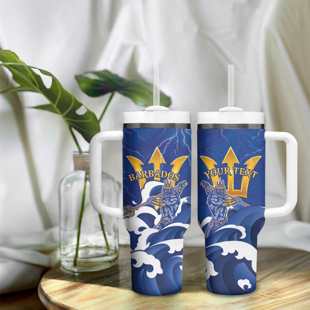Personalized Barbados Tumbler With Handle Poseidon Trident