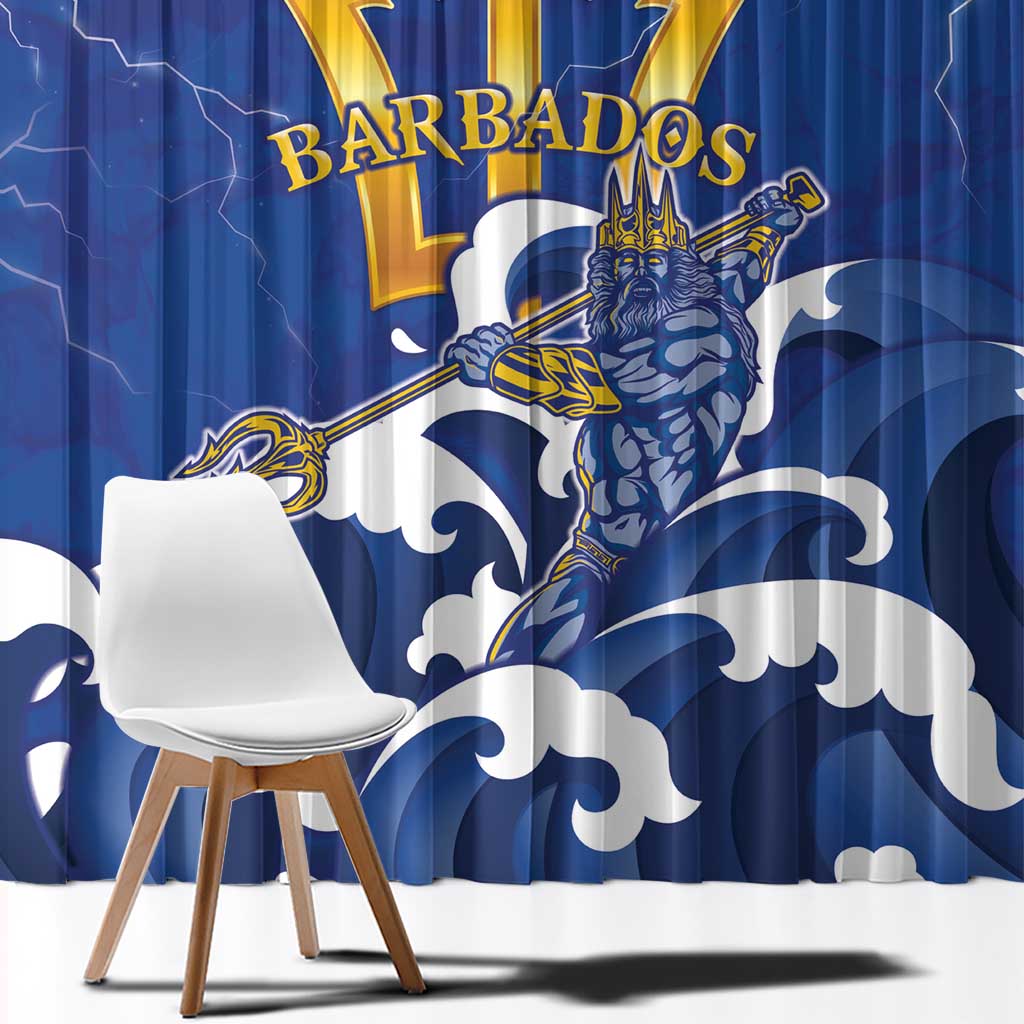 Barbados Window Curtain Poseidon Trident
