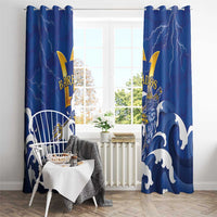 Barbados Window Curtain Poseidon Trident