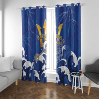 Barbados Window Curtain Poseidon Trident