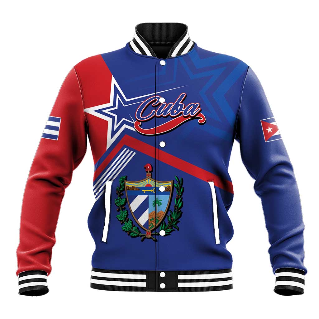 Cuba Coat Of Arms Baseball Jacket The Pearl Of The Antilles