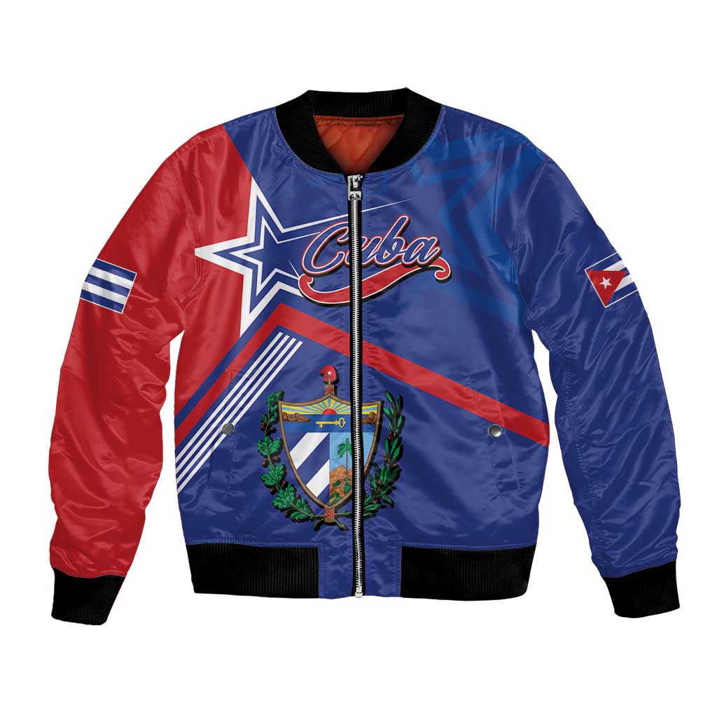Cuba Coat Of Arms Bomber Jacket The Pearl Of The Antilles