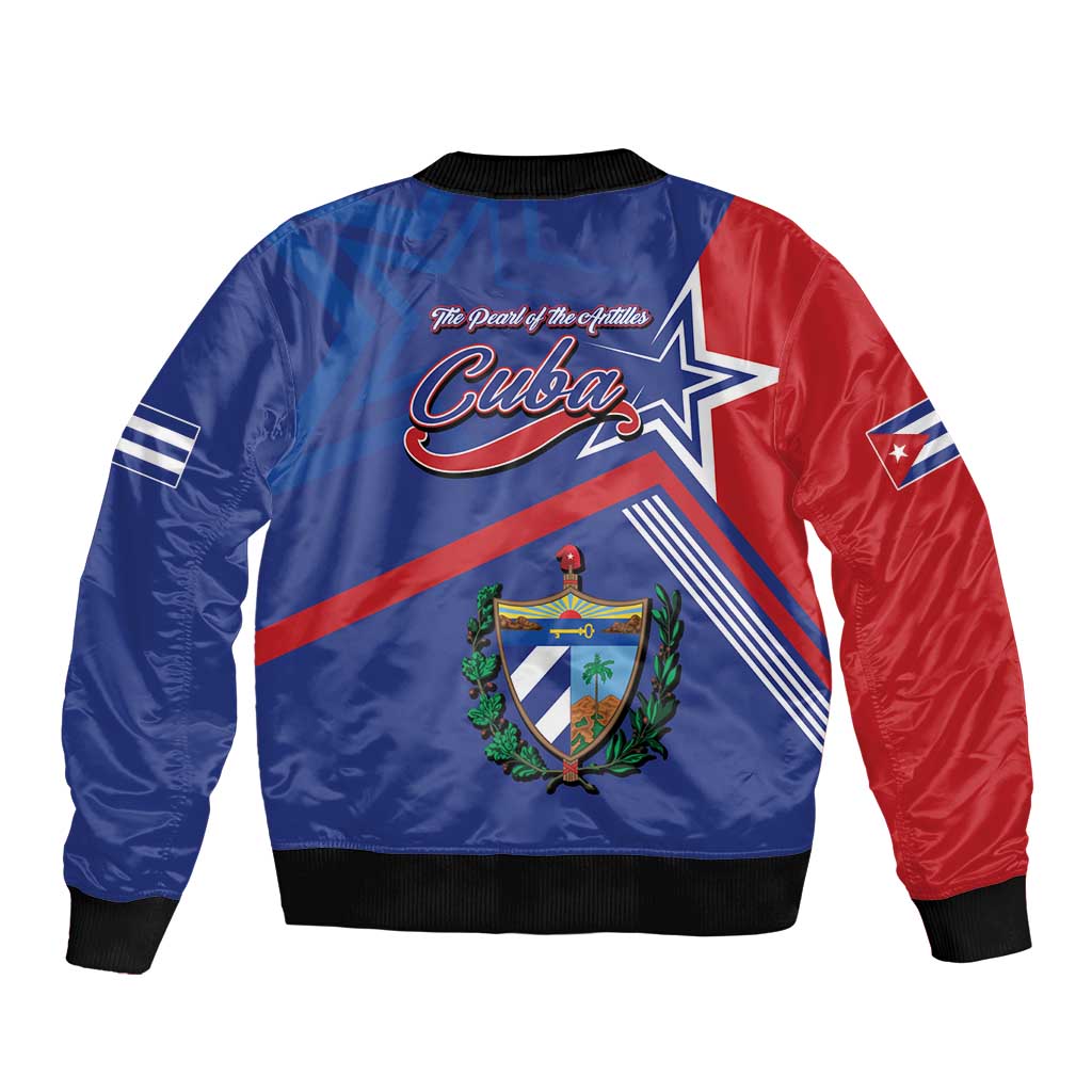 Cuba Coat Of Arms Bomber Jacket The Pearl Of The Antilles