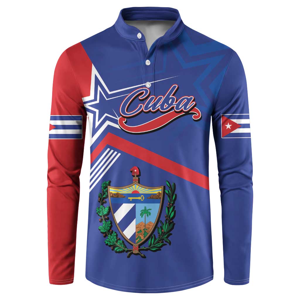 Cuba Coat Of Arms Button Sweatshirt The Pearl Of The Antilles