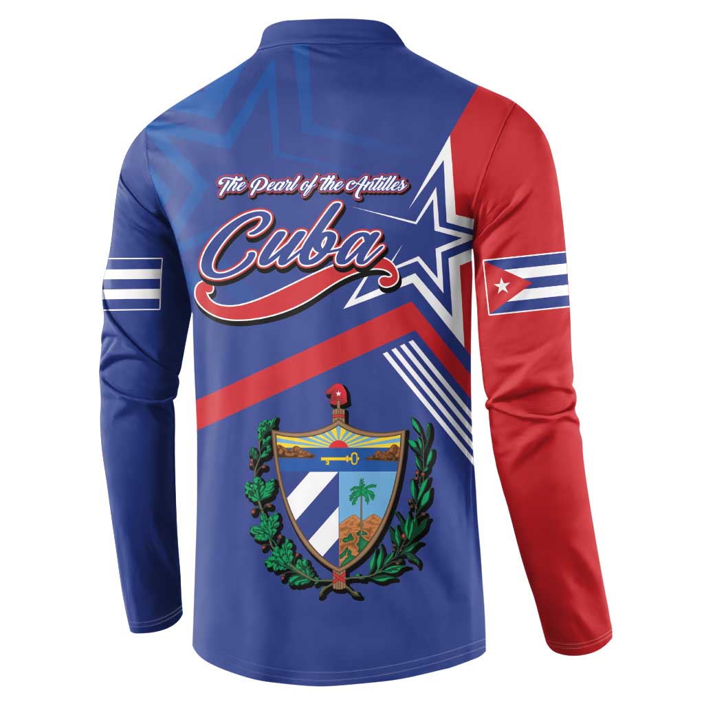 Cuba Coat Of Arms Button Sweatshirt The Pearl Of The Antilles