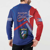 Cuba Coat Of Arms Button Sweatshirt The Pearl Of The Antilles