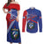 Cuba Coat Of Arms Couples Matching Off Shoulder Maxi Dress and Long Sleeve Button Shirt The Pearl Of The Antilles