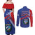 Cuba Coat Of Arms Couples Matching Off Shoulder Maxi Dress and Long Sleeve Button Shirt The Pearl Of The Antilles