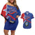 Cuba Coat Of Arms Couples Matching Off Shoulder Short Dress and Hawaiian Shirt The Pearl Of The Antilles