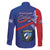 Cuba Coat Of Arms Family Matching Off The Shoulder Long Sleeve Dress and Hawaiian Shirt The Pearl Of The Antilles