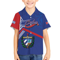 Cuba Coat Of Arms Family Matching Off The Shoulder Long Sleeve Dress and Hawaiian Shirt The Pearl Of The Antilles