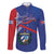 Cuba Coat Of Arms Family Matching Off Shoulder Short Dress and Hawaiian Shirt The Pearl Of The Antilles