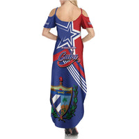 Cuba Coat Of Arms Family Matching Summer Maxi Dress and Hawaiian Shirt The Pearl Of The Antilles