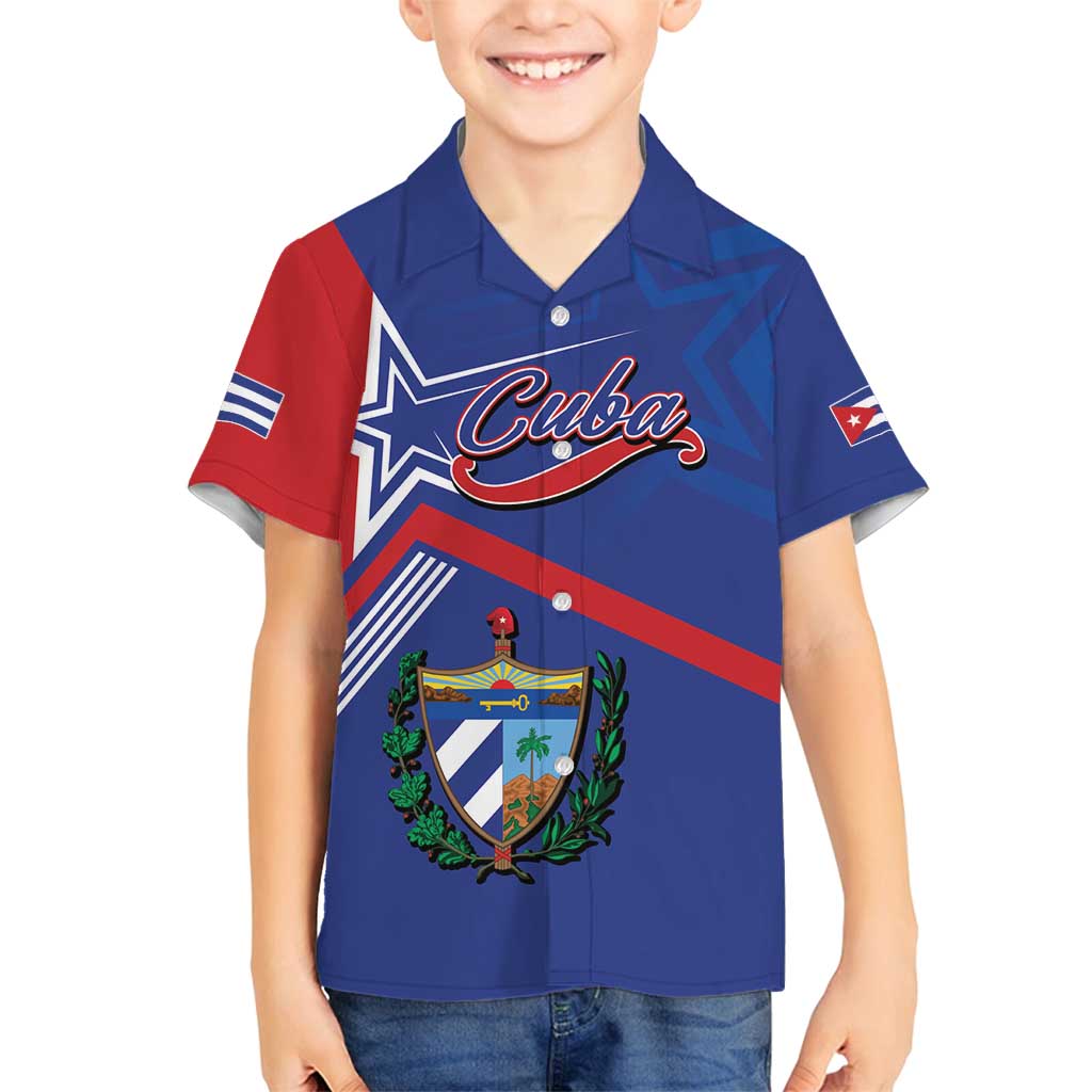 Cuba Coat Of Arms Family Matching Summer Maxi Dress and Hawaiian Shirt The Pearl Of The Antilles