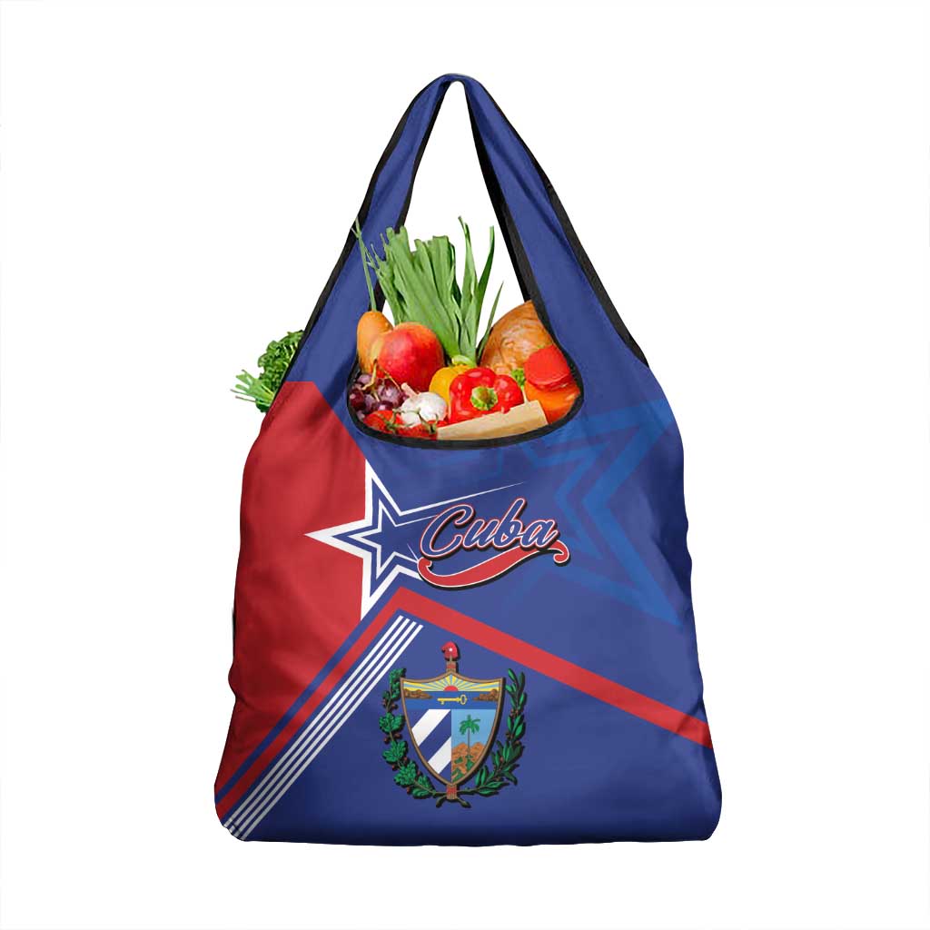 Cuba Coat Of Arms Grocery Bag The Pearl Of The Antilles