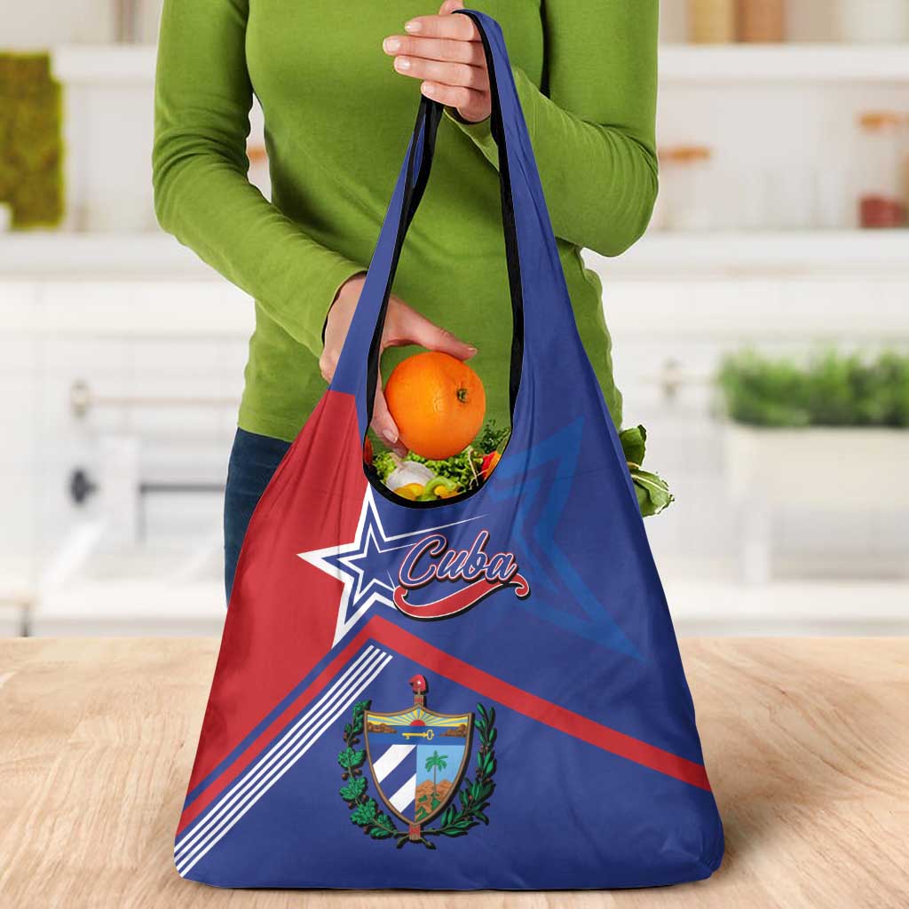 Cuba Coat Of Arms Grocery Bag The Pearl Of The Antilles