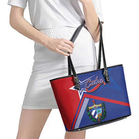 Cuba Coat Of Arms Leather Tote Bag The Pearl Of The Antilles