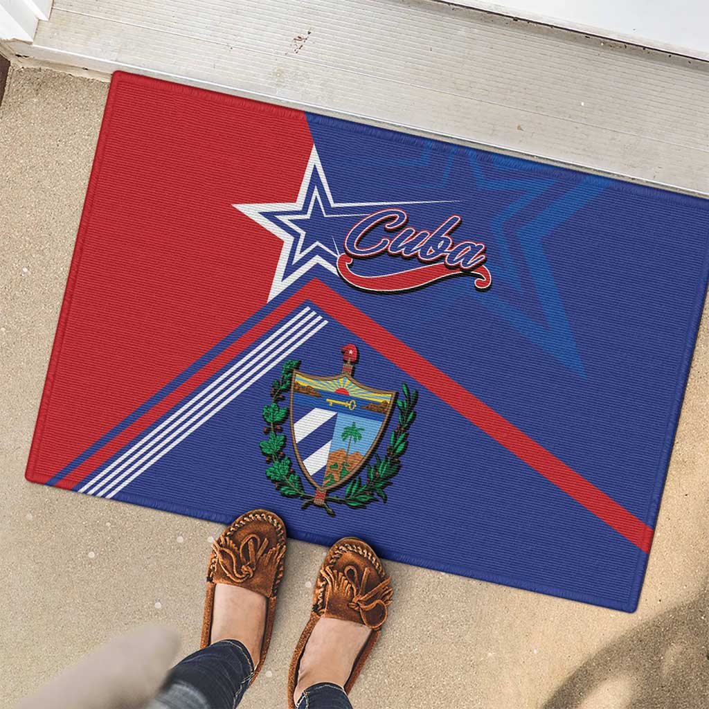 Cuba Coat Of Arms Rubber Doormat The Pearl Of The Antilles