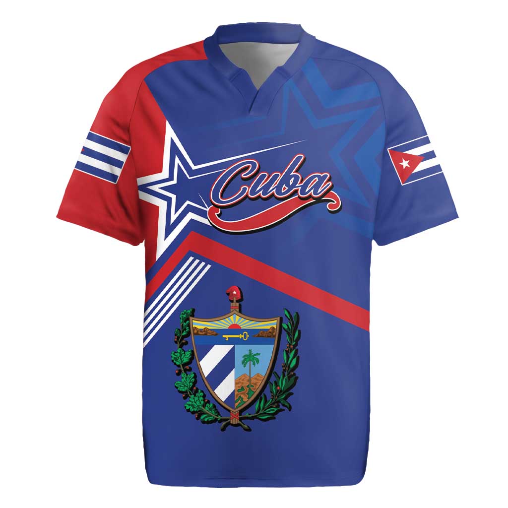 Cuba Coat Of Arms Rugby Jersey The Pearl Of The Antilles
