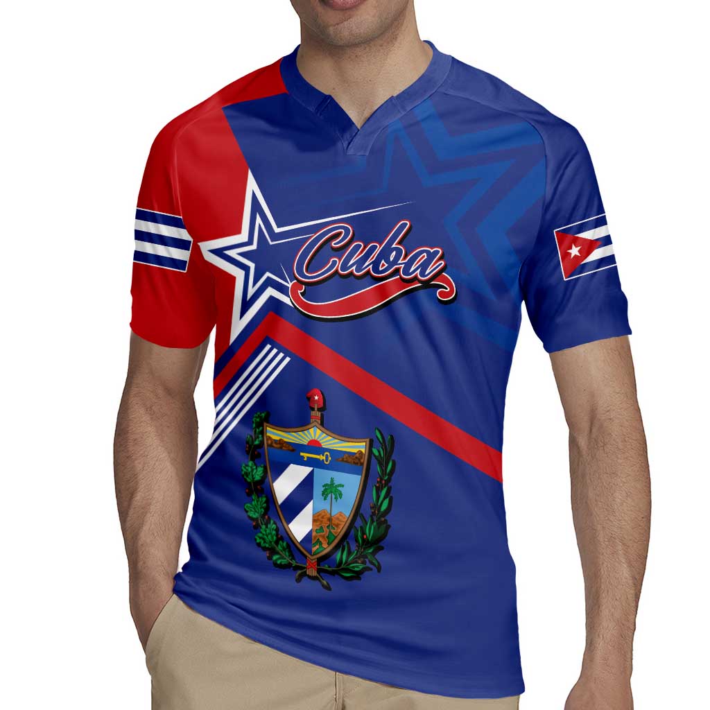 Cuba Coat Of Arms Rugby Jersey The Pearl Of The Antilles