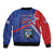 Cuba Coat Of Arms Sleeve Zip Bomber Jacket The Pearl Of The Antilles