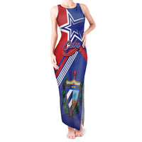 Cuba Coat Of Arms Tank Maxi Dress The Pearl Of The Antilles