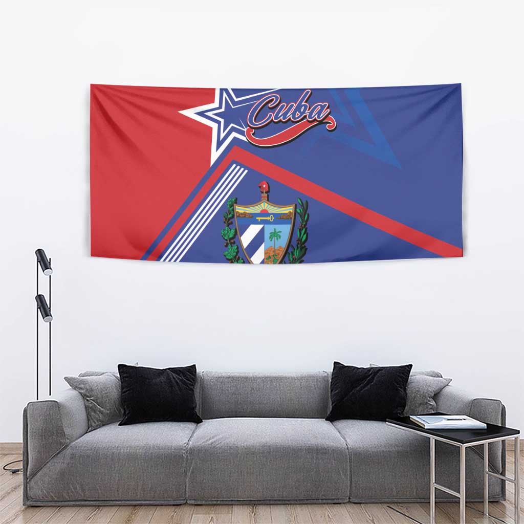 Cuba Coat Of Arms Tapestry The Pearl Of The Antilles