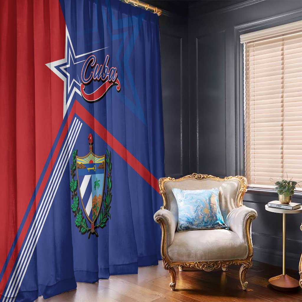 Cuba Coat Of Arms Window Curtain The Pearl Of The Antilles