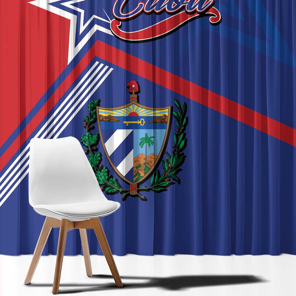Cuba Coat Of Arms Window Curtain The Pearl Of The Antilles