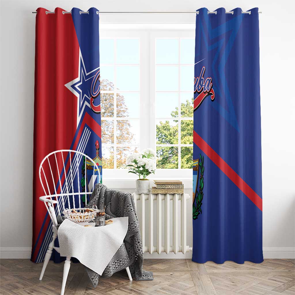 Cuba Coat Of Arms Window Curtain The Pearl Of The Antilles