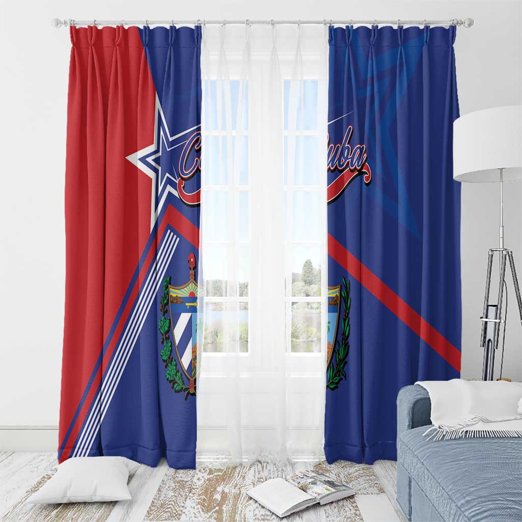 Cuba Coat Of Arms Window Curtain The Pearl Of The Antilles