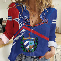 Cuba Coat Of Arms Women Casual Shirt The Pearl Of The Antilles