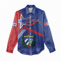 Cuba Coat Of Arms Women Casual Shirt The Pearl Of The Antilles