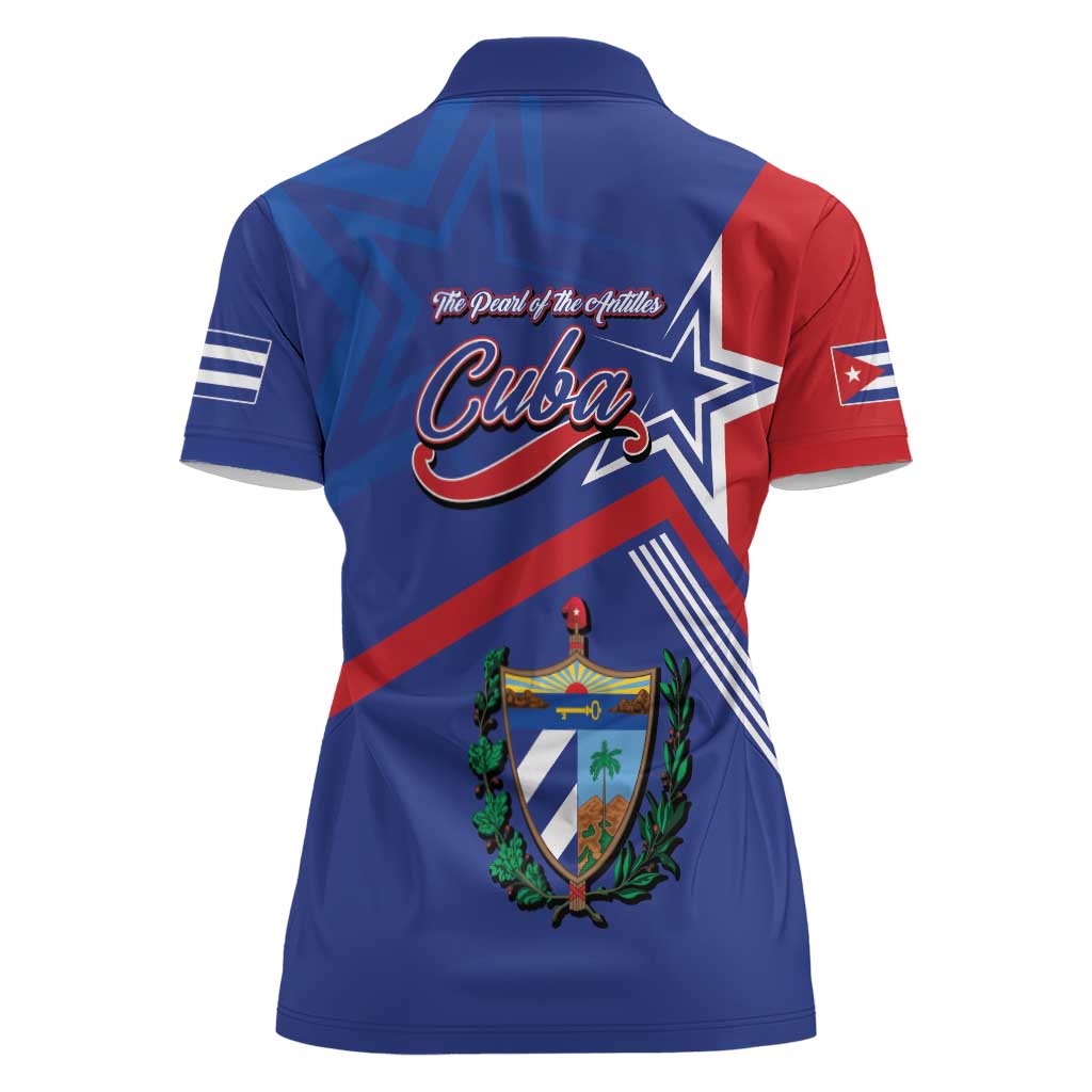Cuba Coat Of Arms Women Polo Shirt The Pearl Of The Antilles