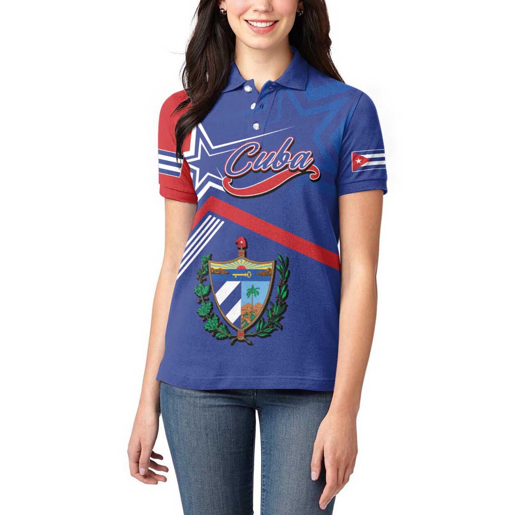 Cuba Coat Of Arms Women Polo Shirt The Pearl Of The Antilles
