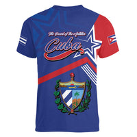 Cuba Coat Of Arms Women V-Neck T-Shirt The Pearl Of The Antilles