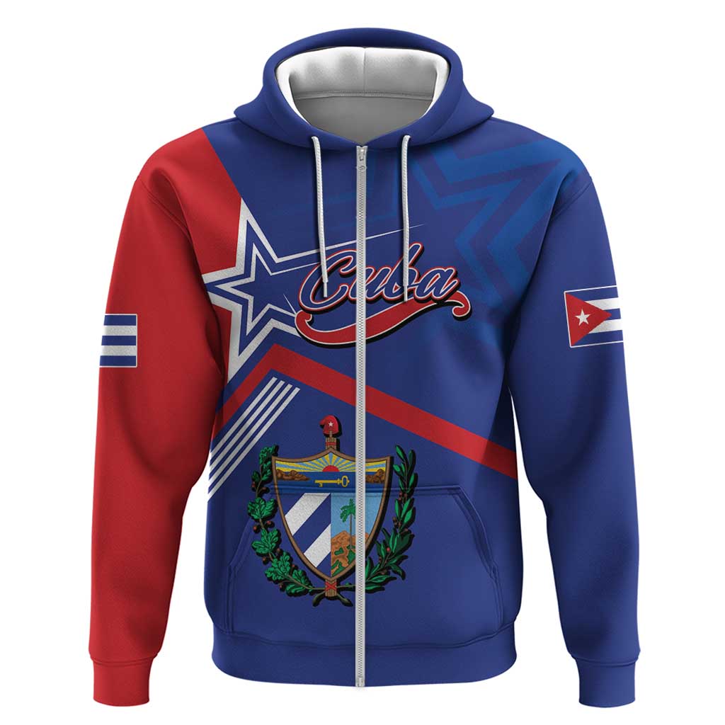 Cuba Coat Of Arms Zip Hoodie The Pearl Of The Antilles