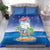 Cuba Bedding Set Funny Macaw Decorative Map