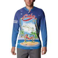 Cuba Button Sweatshirt Funny Macaw Decorative Map