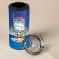 Cuba 4 in 1 Can Cooler Tumbler Funny Macaw Decorative Map