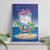 Cuba Canvas Wall Art Funny Macaw Decorative Map