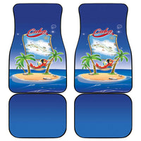 Cuba Car Mats Funny Macaw Decorative Map